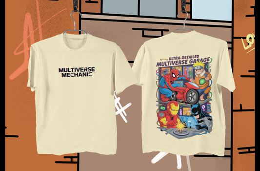 🔧 Multiverse Mechanic – Oversized Graphic Tee